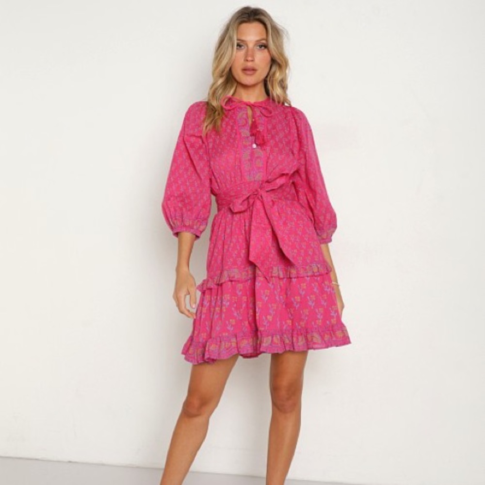Cleobella Demi Mini Dress Ditzy Print Organic